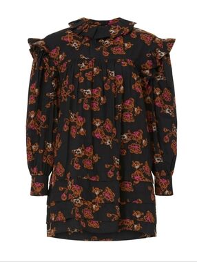 Hofmann Copenhagen Josefina Dress Womens 10 Black Embroidered Dress  Tower 2